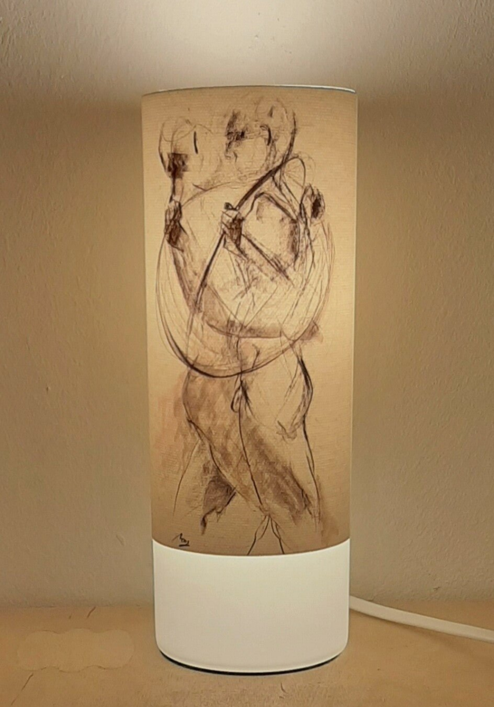 Tischlampe/ Tango/ Paartanz auch als Solarlampe erhältlich