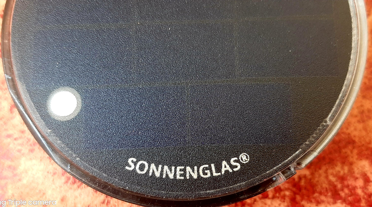 Tischlampe auch mit Solarmodul Leinwanddruck auf Glas mit LED Birne warmweiß oder auch als Solarlampe