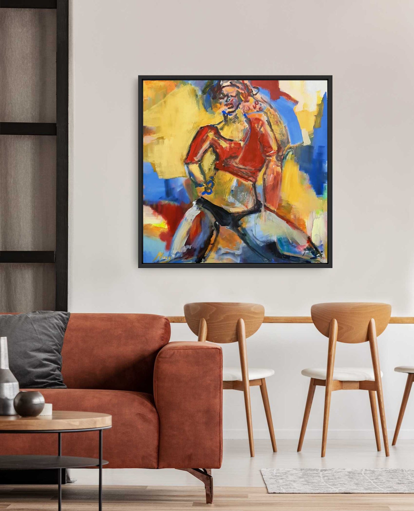 Selbstbewusst - 100x100 cm Acryl auf Leinwand, Original von Isabella Moog Verkauft