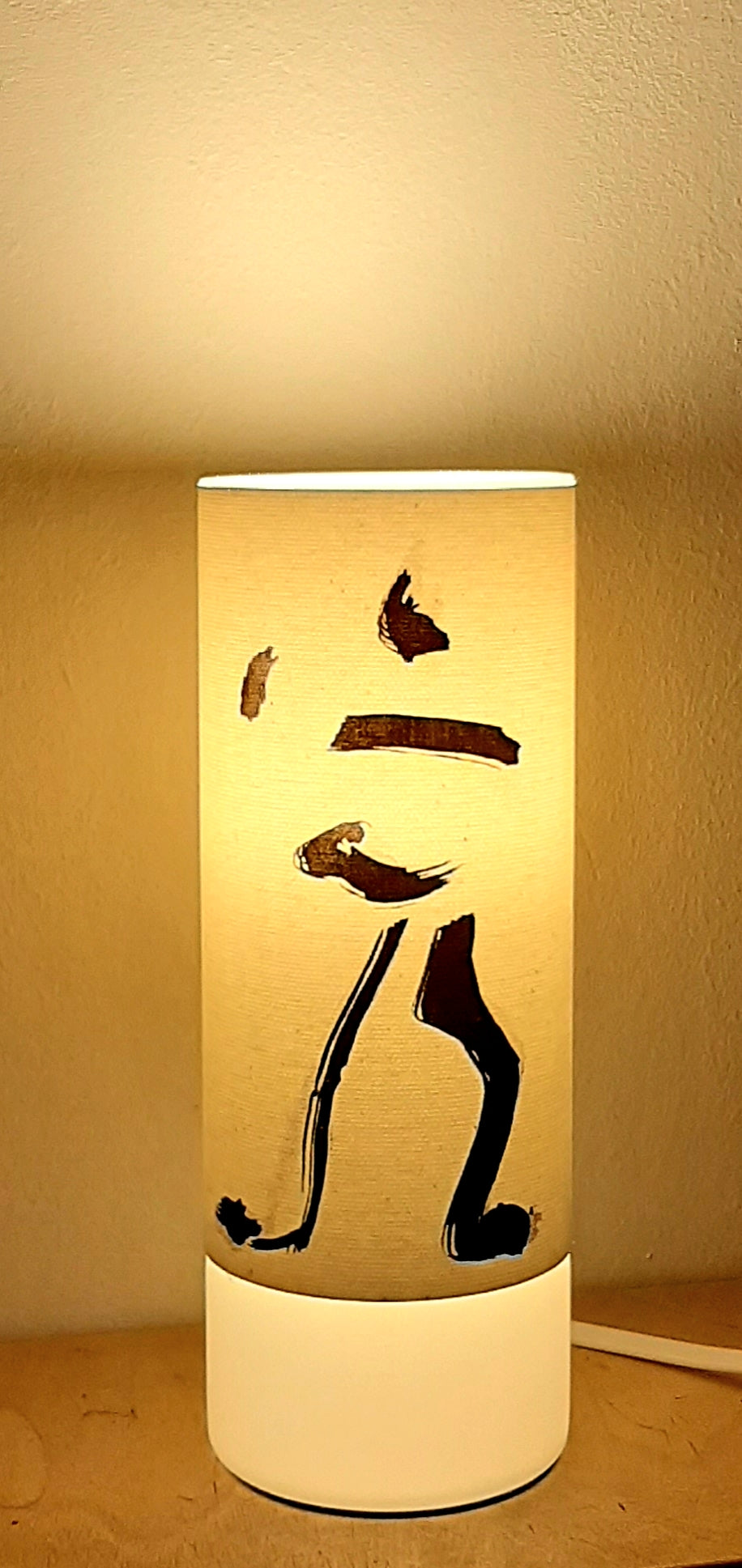 Tai Chi Tischlampe als Einzelanfertigung mit Handsignatur