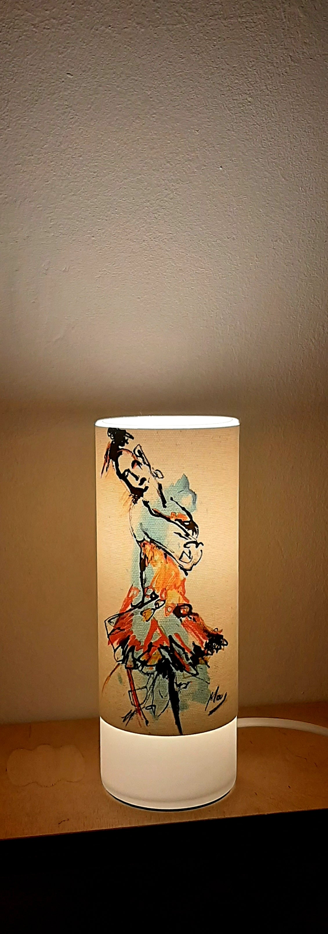 Tischlampe/ Mona "Leben ist Bewegung"LED Tischlampe in warmweiß, oder als Solarlampe mit hochwertigem Solarmodul
