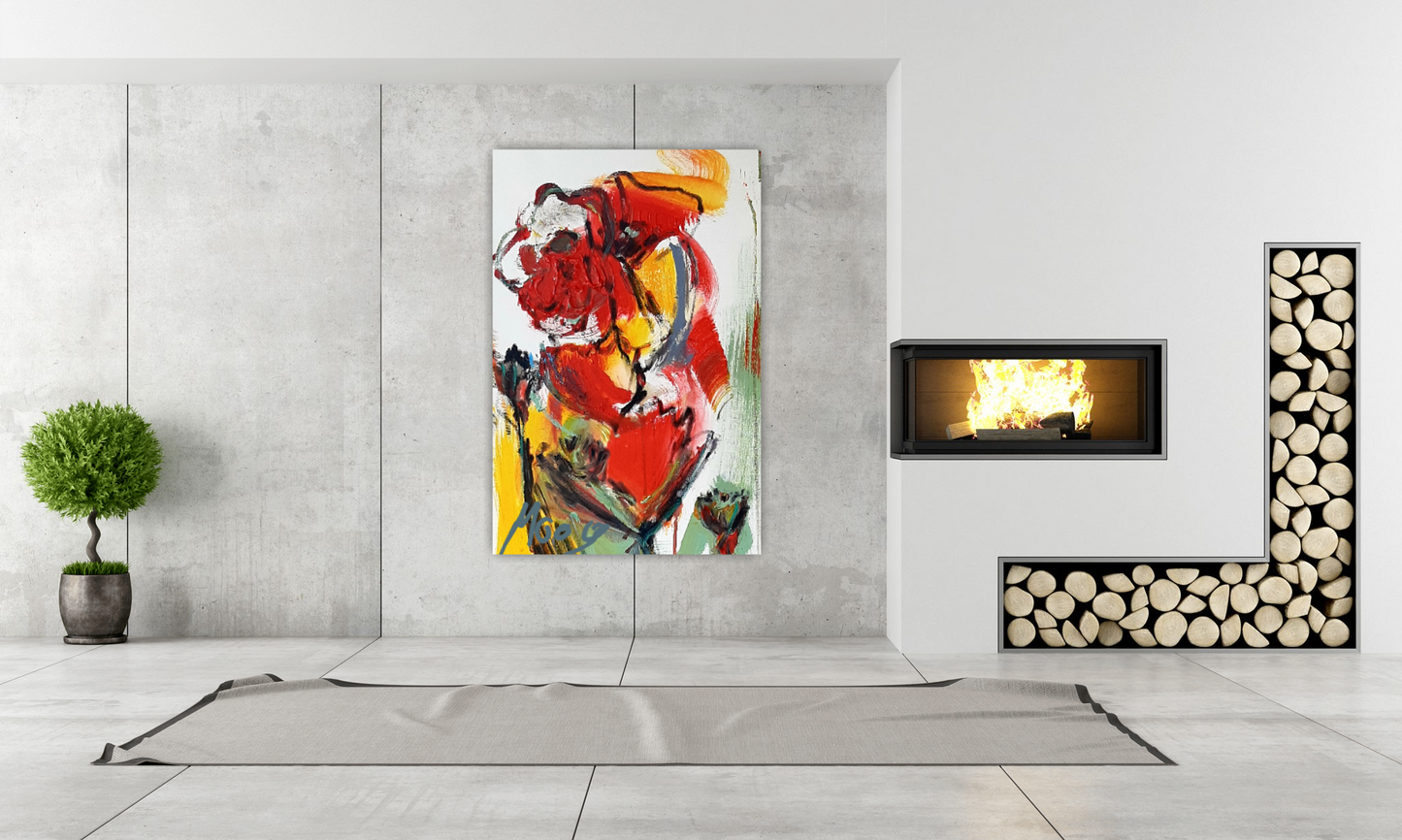 Roter Mohn/ Frühlings Energie für Ihre Wohnung