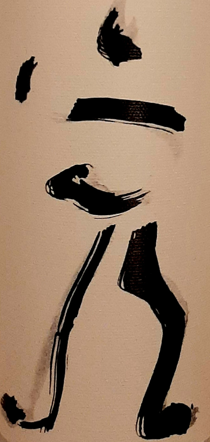 Tai Chi Tischlampe als Einzelanfertigung mit Handsignatur